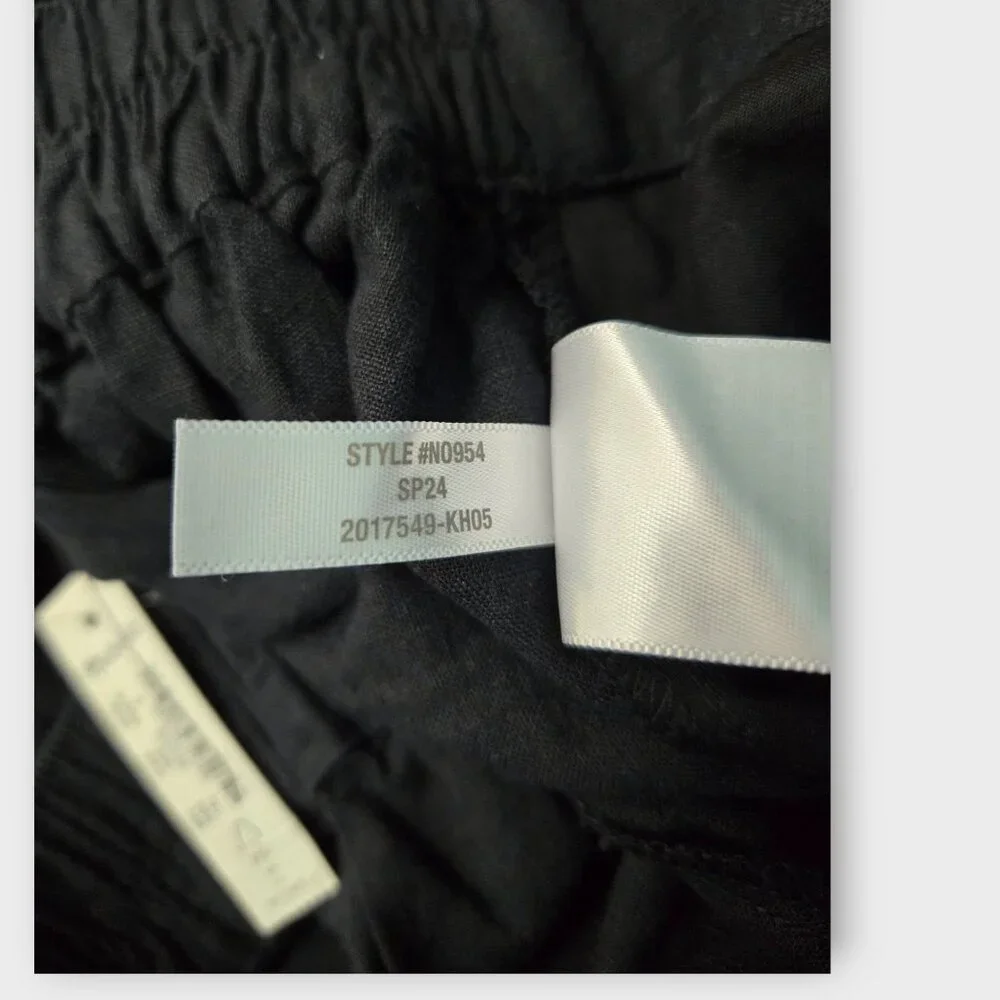 MADEWELL Women's Pull-On Straight Crop Pants in Black NWT - Picture 7 of 7